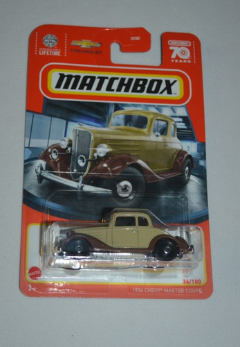 MATCHBOX 2023 HERITAGE CLASSIC 34/100 - 1934 CHEVY MASTER COUPE TAN - Picture 1 of 5