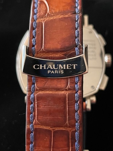 CHAUMET Dandy XL Automatic Chronograph Watch W11291-30F brown dial "Chocolat" - Picture 8 of 20