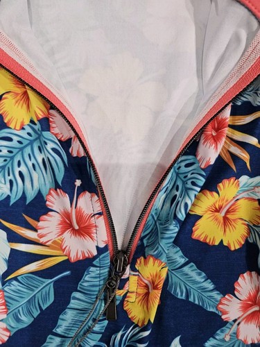 Womens M Luna Polo 1764 Golf Tropical Floral Top Skirt Attached Shorts Slvls New - Picture 5 of 16