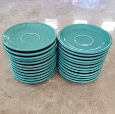 Fiesta Ware Saucer 6" Turquoise Lot Of 4