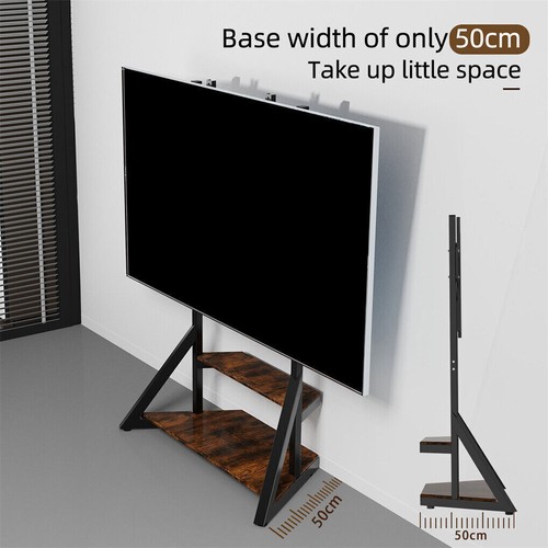 Extra Large Solid TV Floor Stand Mount Shelves Universal Flat Panels 40-100 Inch - Picture 7 of 17