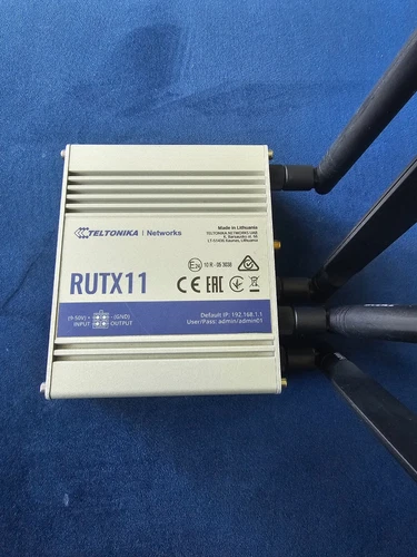 Teltonika RUTX11 Dual-SIM, VPN, 4 x Gig.Eth, WLAN, BT LE, Industrial CAT6 Router
