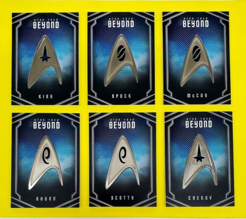 2017 Star Trek Beyond Uniform Badge / Pin Relics Complete UB1 - UB10 - Afbeelding 1 van 12