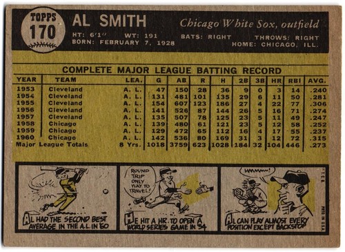 1961 Topps Baseballkarten - Wählen Sie eine Karte #1-215 - Bild 359 von 455