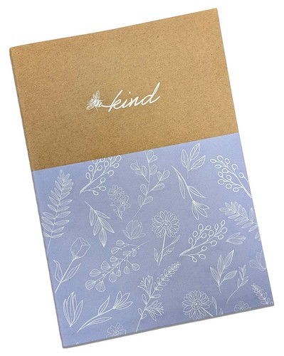 Bee Kind Note Books A5 Floral Design Pack Of 2 Lined Paper Journal Kraft Cover - Picture 5 of 10