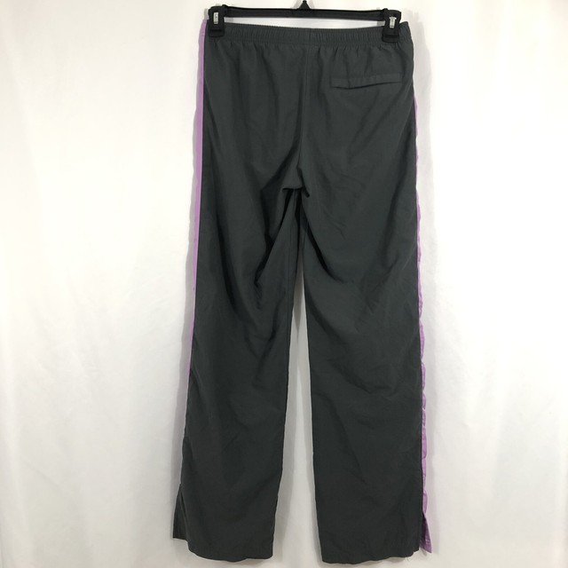Nike Womens Size S Gray Purple Stripe Elastic Waist Athletic Track Pants | eBay
