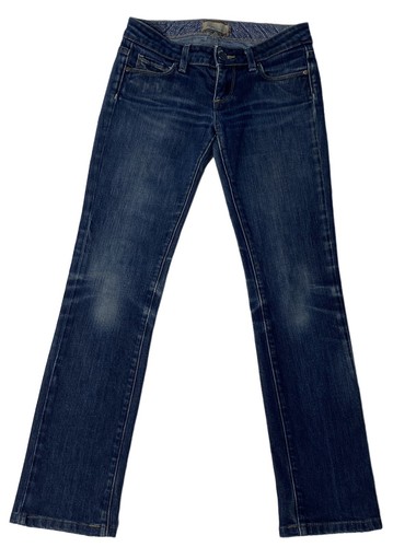 24 26"X28" Paige Premium Denim Blue Jeans Made in USA Straight Low Rise Pants - Picture 3 of 12