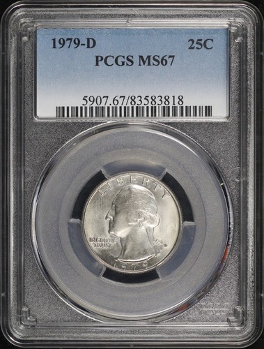 1979-D Washington Quarter PCGS MS-67 - Only 6 Graded Higher! - Bild 1 von 2