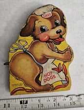 Vintage Hot Dog Chef Cute Wood Child's Toy Part Double Sided Fisher Price?
