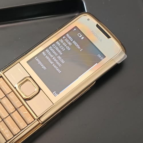TELEFONO CELLULARE ORIGINALE NOKIA 8800 ORO ARTE DIAMANTI 8800e-1 4 GB RM-233 SBLOCCATO - Foto 13 di 23