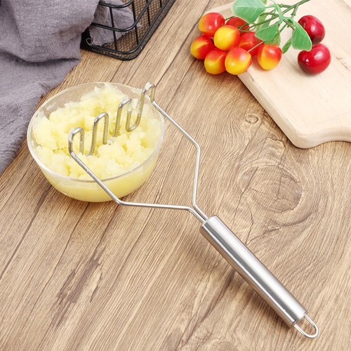 chlamm maschine Kartoffel stampfer Wellenform Edelstahl Lebensmittel brecher - Picture 3 of 12