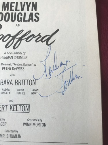 3 Autographs PLAYBILL 1967-BARBARA BRITTON+AUDRA LINDLEY+TRESA HUGHES-Anta Theat - 第 4/6 張圖片