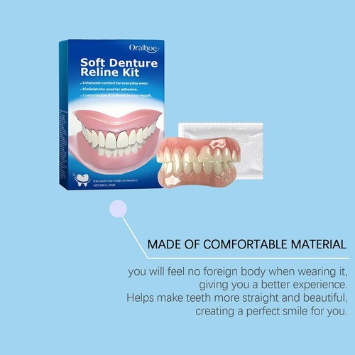 Perfect Fit Kit Reline Silicone Protesi Morbida Reline per Uomo e Donna2025 - Foto 14 di 22