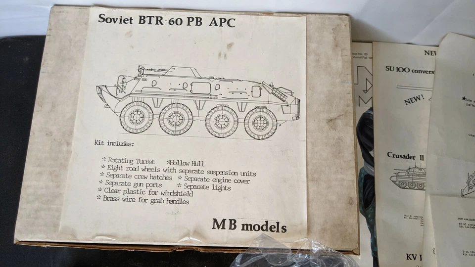 MB Modelos 1/35 Resina Modelo Kit Soviético Ruso BTR 60 PB APC Tanque ¡Raro! Foto 2 de 4