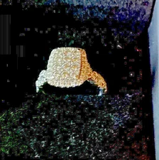 Diamond cluster ring 14k white gold solid. Sparkly and Beautiful. Size 7