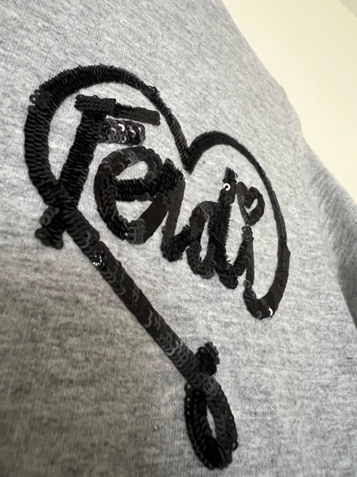 Felpa con cappuccio autentica Fendi usata 12 anni taglia 6 UK XS