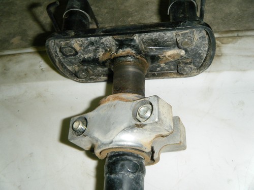 Kawasaki Bayou 185 KLF185 1986 eje de dirección vástago columna y abrazaderas de barra - Imagen 5 de 9
