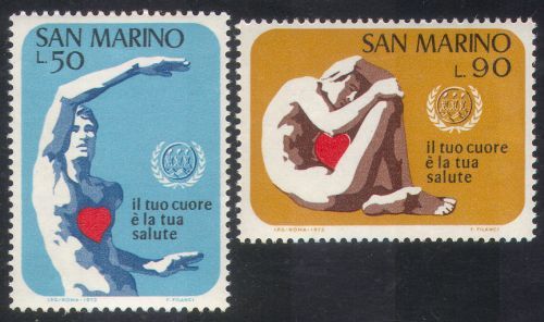 San Marino 1972 Heart/Health/Welfare/Medical/Animation 2v set (n38556) | eBay San Marino 1972 Heart/Health/Welfare/Medical/Animation 2v set (n38556) | eBay
