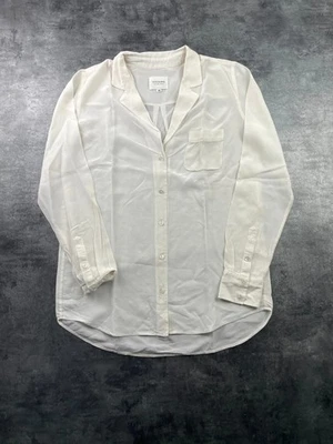 Chemise manche longue Sézane blanche 100% soie - Taille S - Photo 1/4