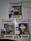 Lot of 3 Naruto Store Exclusive Funko Pops - Killer Bee, Neji Hyuga, Kakashi NEW