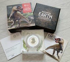 2020 Dinosauria Megalosaurus SILVER PROOF 50p Fifty Pence Coin 0665/7000