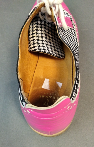 Embassy Women's Brogues - EU 42 UK 8 - Pink/Black & White Check - AM/JE - Picture 17 of 19