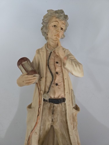 A. Santini ITALIANO Art Deco ESCULTURA DOCTOR - Imagen 2 de 4