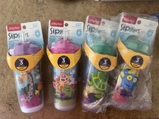  2 Playtex Sipsters Stage 3 Insulated Spout Sippy Cup 9 oz, 2 pk, 12 Month 