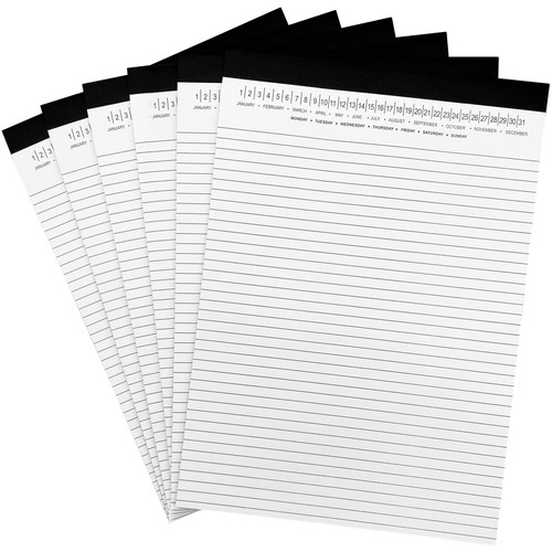 6 Pack Legal Pads 8.5" x 11" Note Pads with Date on Top, 50 Sheets Lined Pape... - Picture 5 of 7