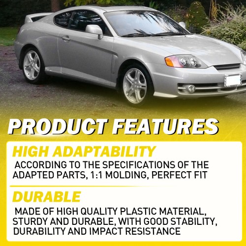 Door Interior Handle Hyundai For 2003-2008 Tiburon Passenger Driver Side Black - Picture 4 of 13