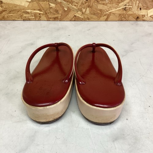 Japanese Kimono Accessories “Zori” Sandals For Women Red Simple Casual Design - Picture 2 of 8
