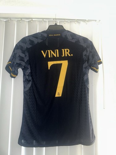 VINI JR #7 REAL MADRID JERSEY AWAY FOOTBALL SHIRT ADIDAS CAMISETA MEN sz M