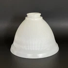 Vintage 7-7/8” Stiffel Milk Glass Pinstripe Torchiere Lamp Shade Replacement