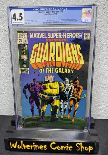 Marvel Super-Heroes Gardians of The Galaxy #18 CGC 4.5 Origina & 1st App Key