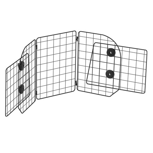 Dog Car Barrier 36.6"-60" Foldable Pet Divider Gate for SUV Trunk Cargo Area - Picture 11 of 12