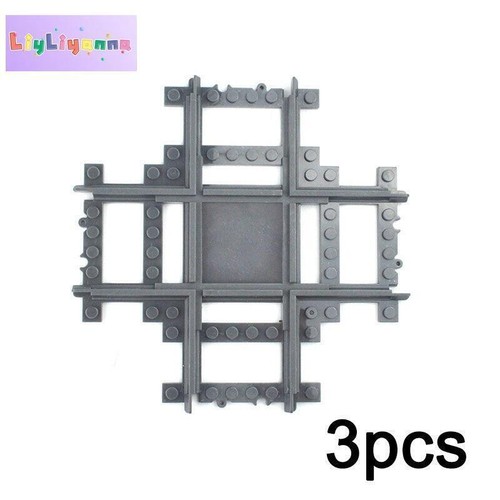 Track Straight Curved Crossing Rail for Lego Train Building Block DIY-40 Sets! - Picture 21 of 53