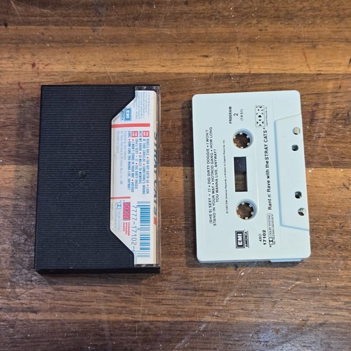 STRAY CATS RANT N RAVE Cassette Tape 1983 Rockabilly Rare - Picture 2 of 2