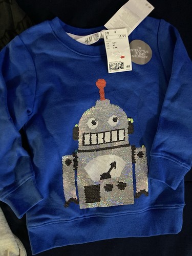 3 H&M Long Sleeve Shirts Kids 👕 Size 4T - Picture 5 of 5