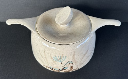 Casseruola vintage Red Wing Pottery Bob bianca con coperchio 2 quarti metà secolo - Foto 8 di 16