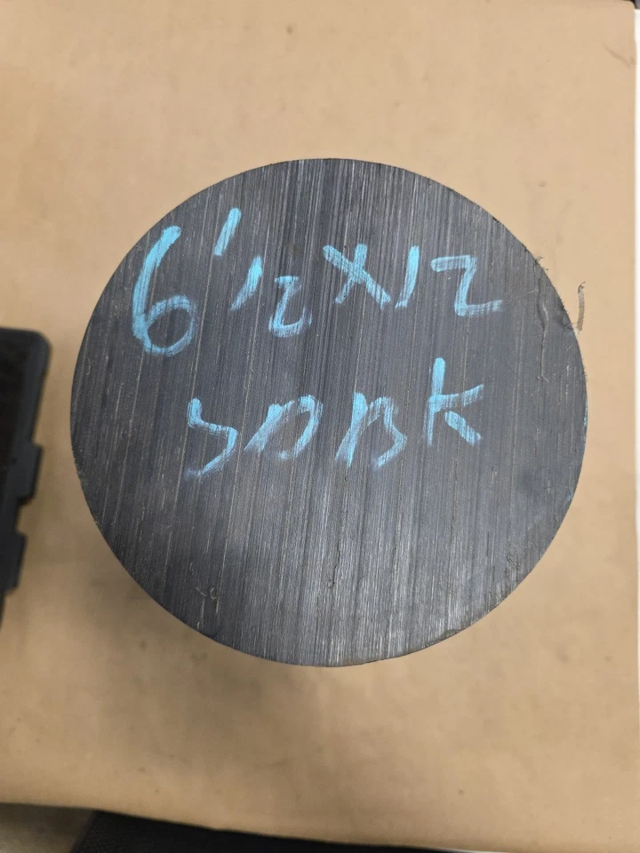 6.500 (6-1/2 pulgadas) x 12 pulgadas, varilla redonda de nailon fundido Foto 3 de 3