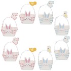 2 Sets Easter Party Paper Gift Basket Rabbit Paper Baskets Paper Gift Containers