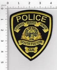 SOUTH FULTON GEORGIA (COLOR VERSION) COLLECTIBLE POLICE EMBROIDERED PATCH