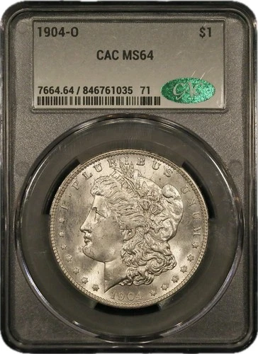 1904-O Morgan Silver Dollar CACG MS64 New Orleans $1 Coin CAC - C13
