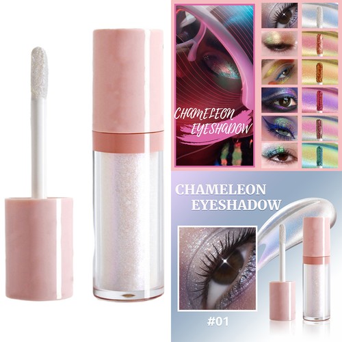 Women Holographic Chameleon Eye Shadows Sparkling Liquid Eyeshadow Cosmetics - Picture 12 of 34