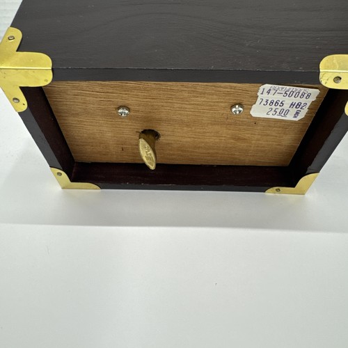 Caja de juguetes de madera musical vintage con juguetes de madera figuras de Navidad decoración infantil LEER - Imagen 4 de 8