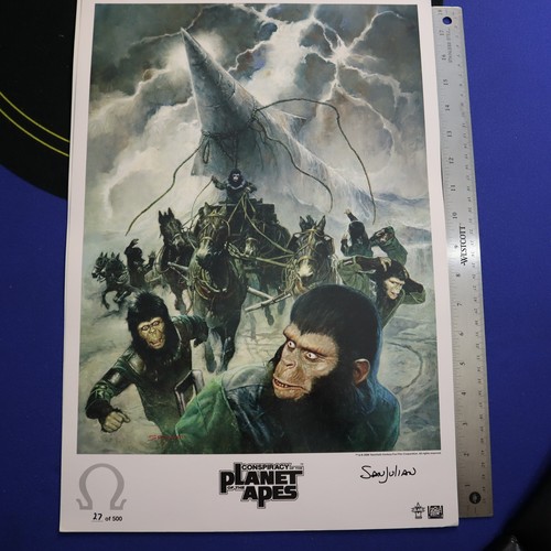 Sanjulian Art Print PLANET OF THE APES (Limited Ed, Signed and Numbered) 13x19 b - Picture 1 of 7