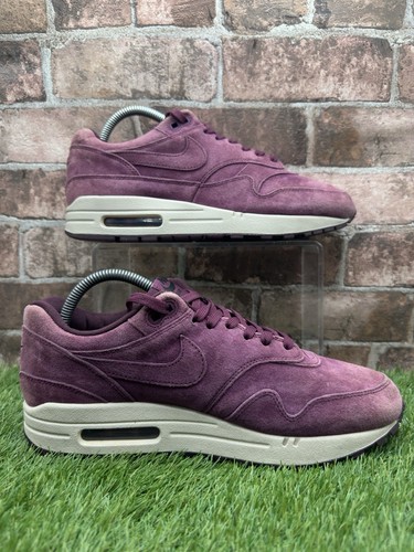 Nike Air Max 1 Bordeaux Desert Sand Burgundy Suede Gr. UK 7 Sneaker - Bild 2 von 11