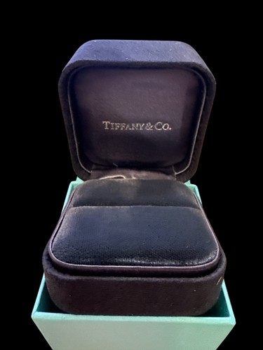 Tiffany & Co. Signature Ringbox Verlobung schwarz Samt (LEERKARTON) - Bild 6 von 7