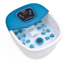 Foot Spa Bath Massager with Heat Bubbles Vibration and Pedicure
