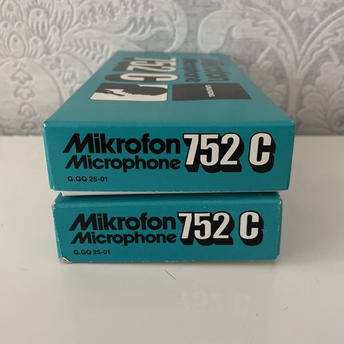 2x Grundig 752C Vintage Microphone Lot. Boxed. In LNC - Picture 4 of 6